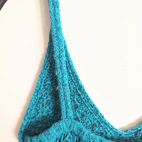 J.Crew Cropped V-Neck Sweater-Tank in Textured Pointelle, Retro Jade Green - Picture 7 of 13